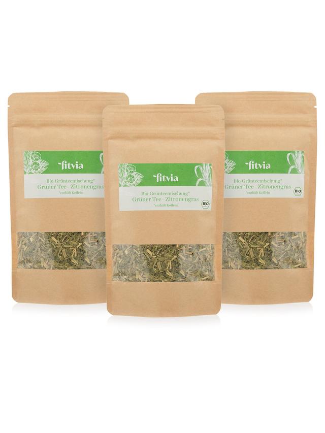 Bio Grünteemischung, Zitronengras-Matcha, 3er-Set
