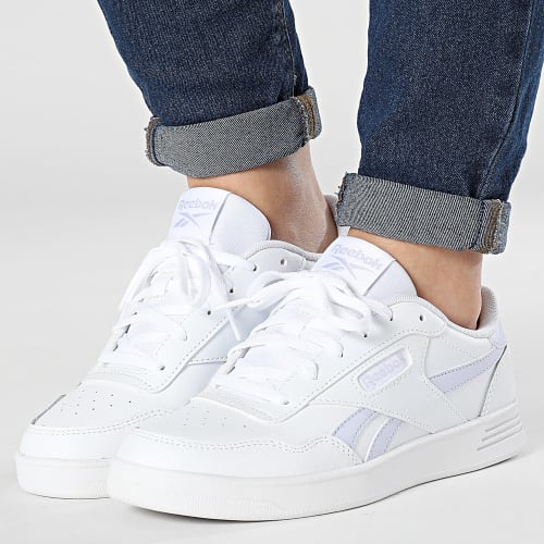Baskets Femme Reebok Court Advance 100033810 White Lucid Lilac Footwear White