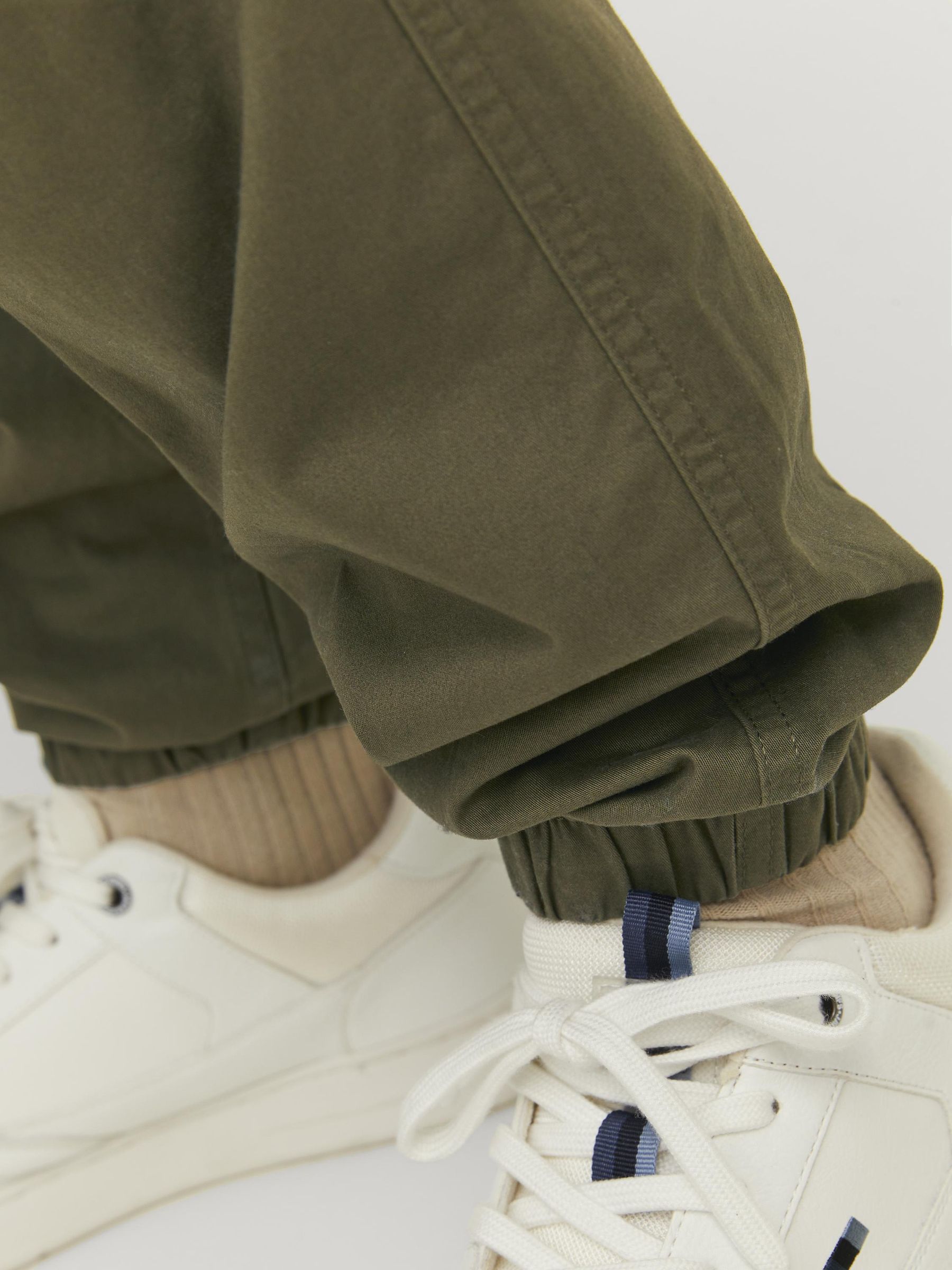 Groen - JACK & JONES - Relaxte cargobroek