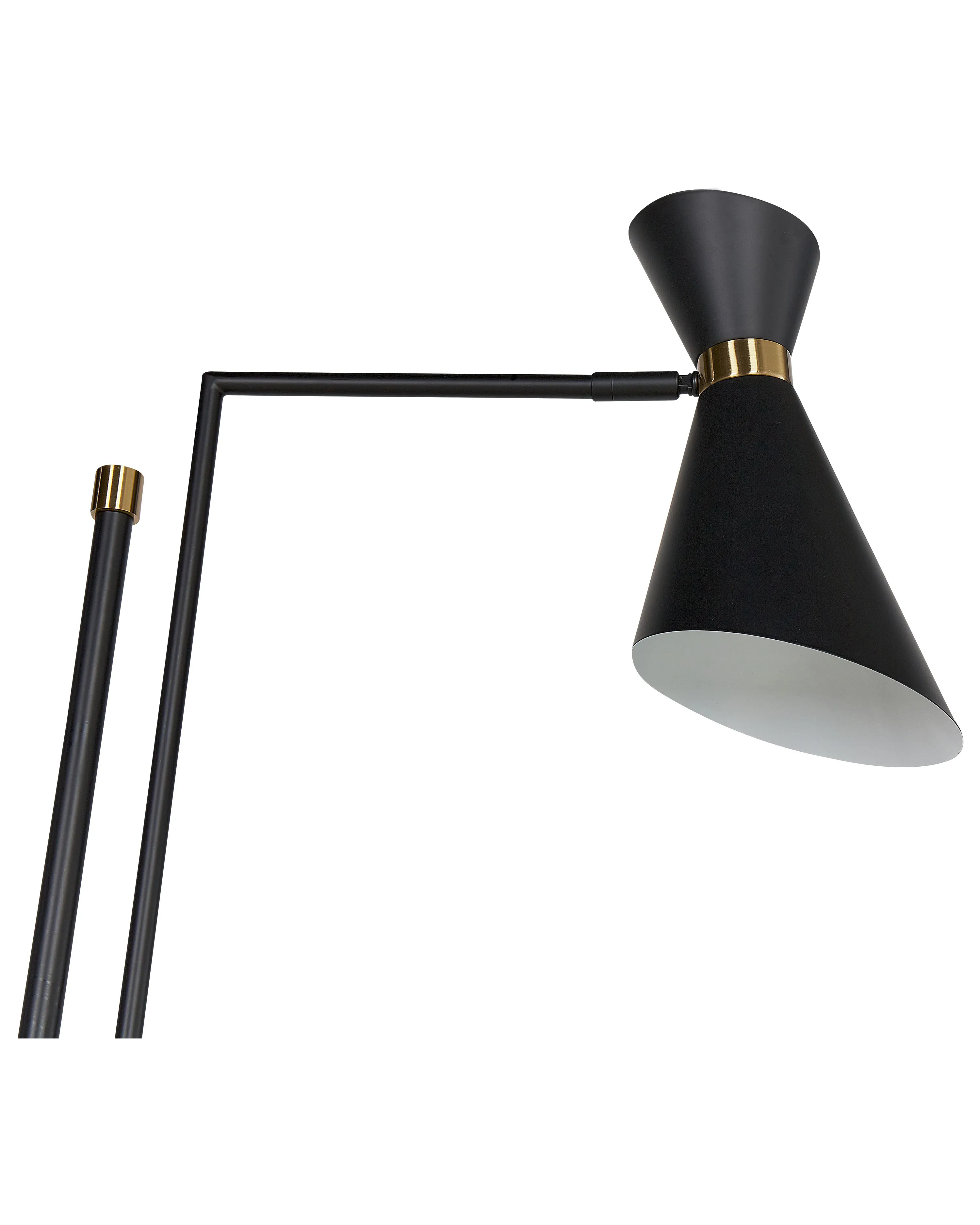 Staande lamp MELAWI Metaal Zwart
