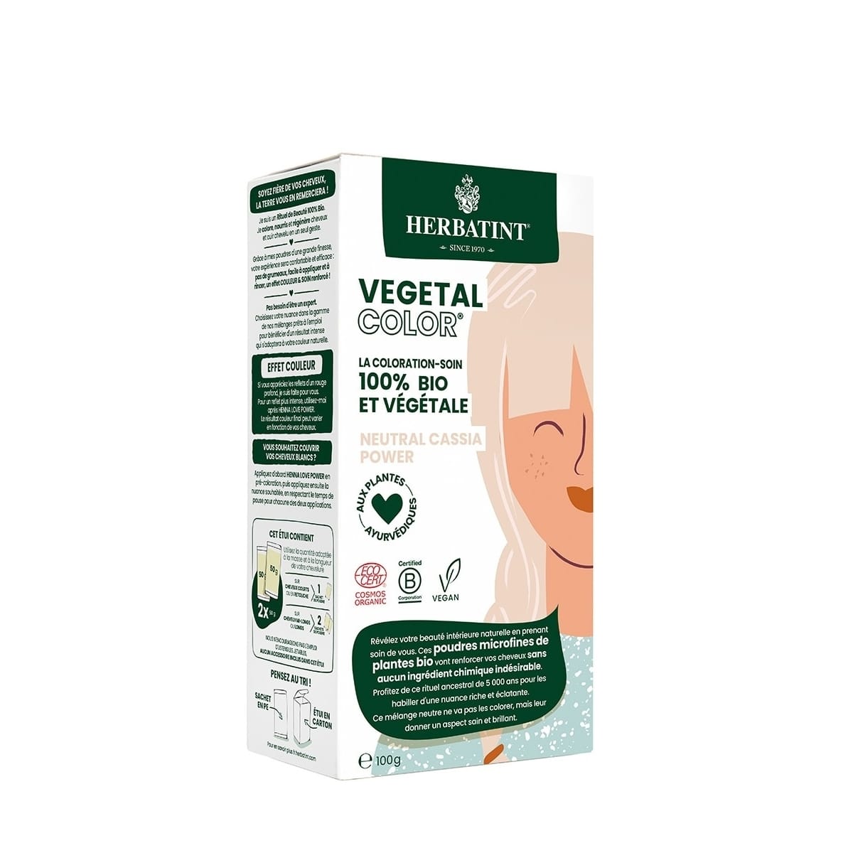 Herbatint Vegetal Color Coloration-Soin 100% Bio et Végétale