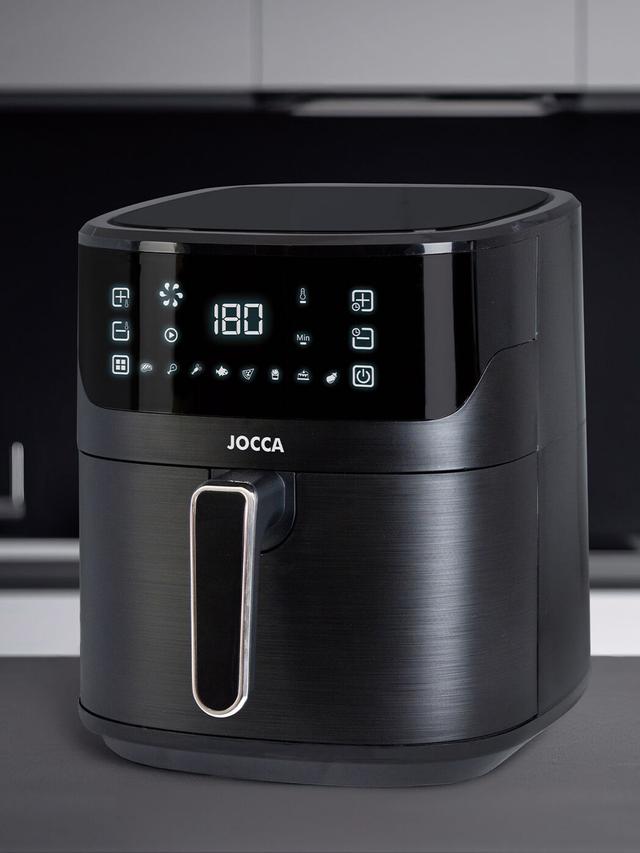 JOCCA Heißluftfritteuse mit mit Touchscreen & 8 Programmen, 6,5 l