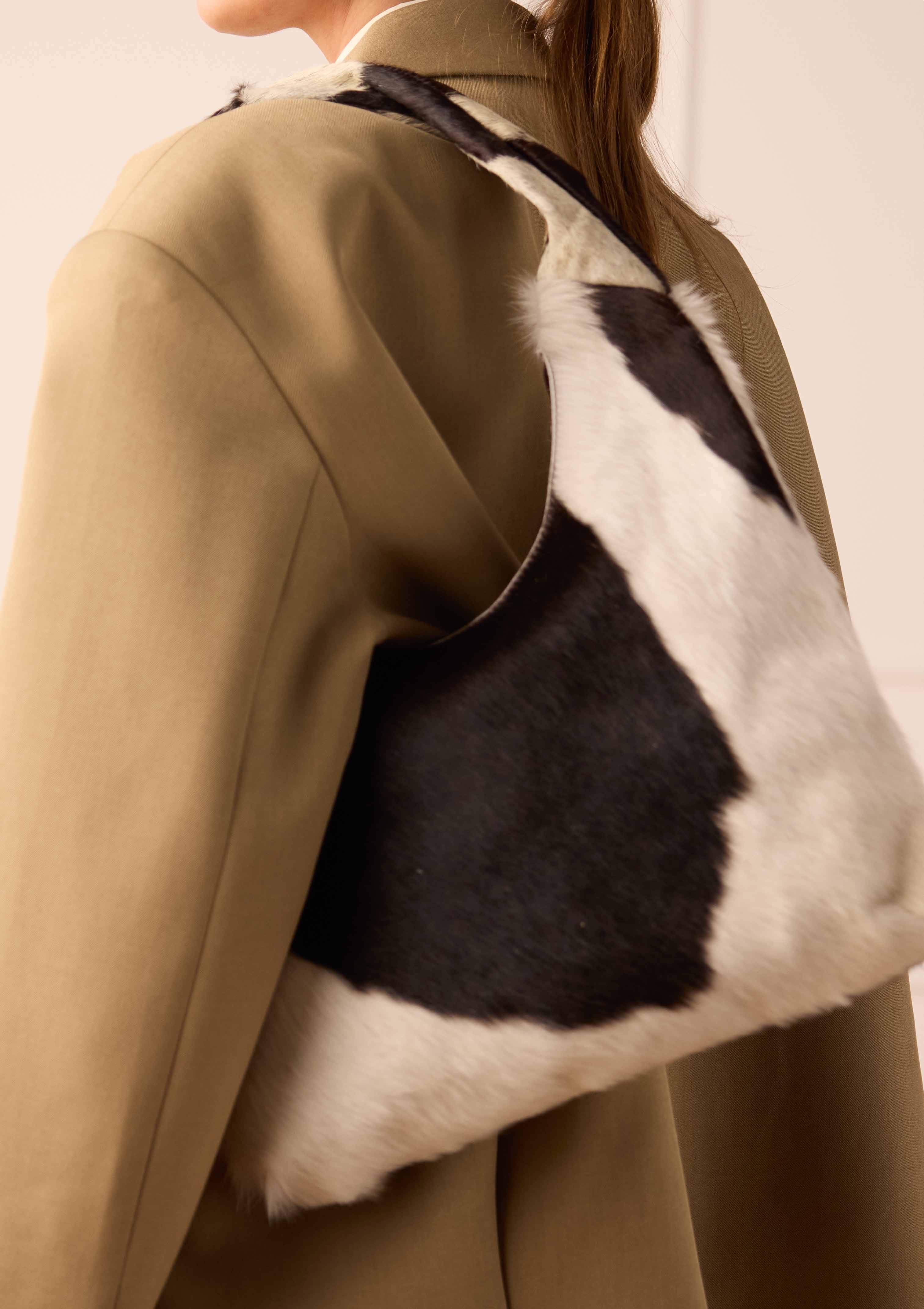 Schoudertas met cowprint