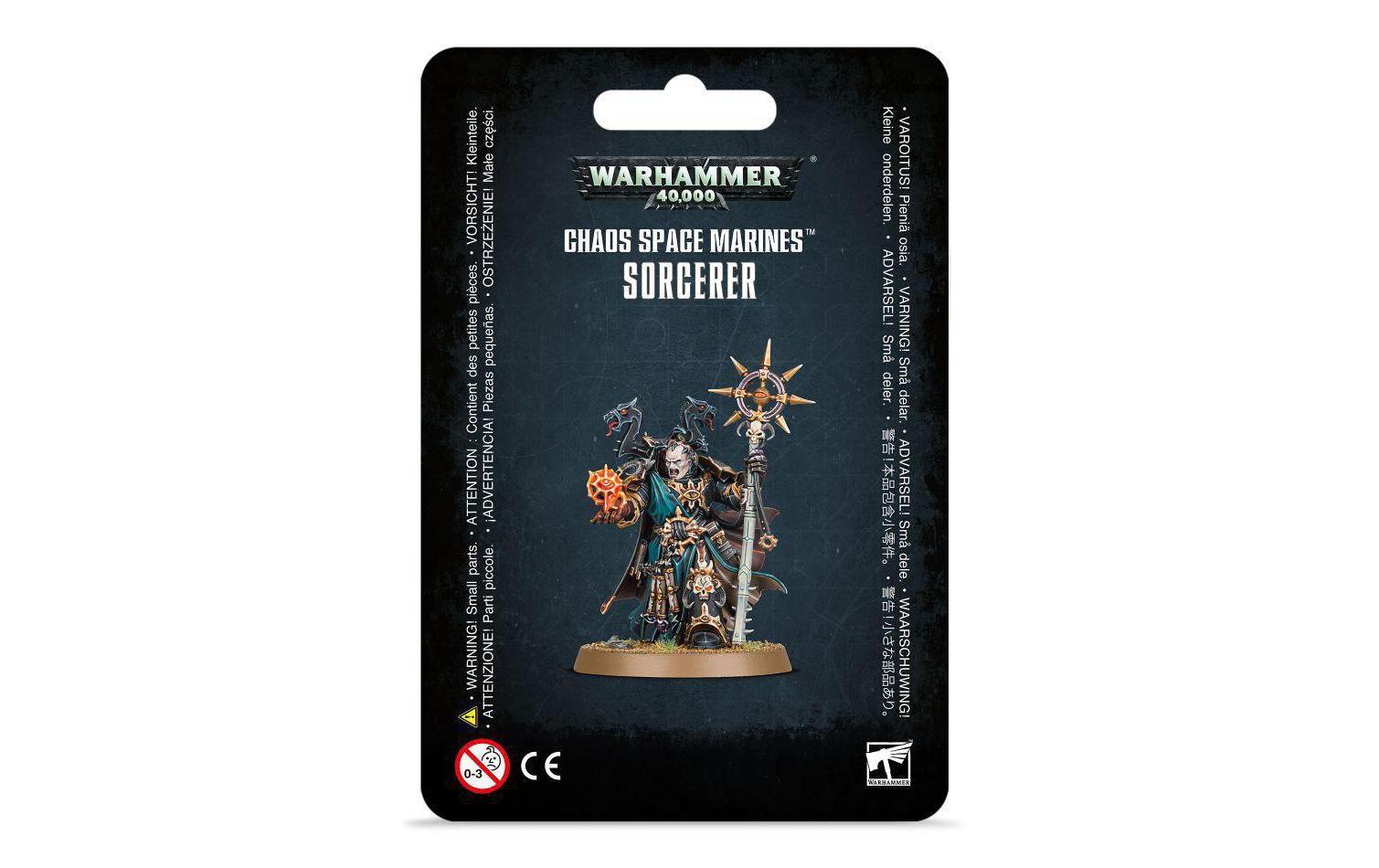 Figur Warhammer 40.000 Chaos Space Marines SorcererBausatz für 1 Figur