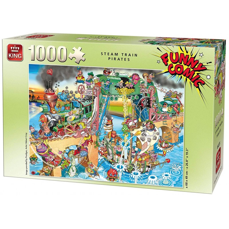 Puzzle 1000 pièces - Train Pirates
