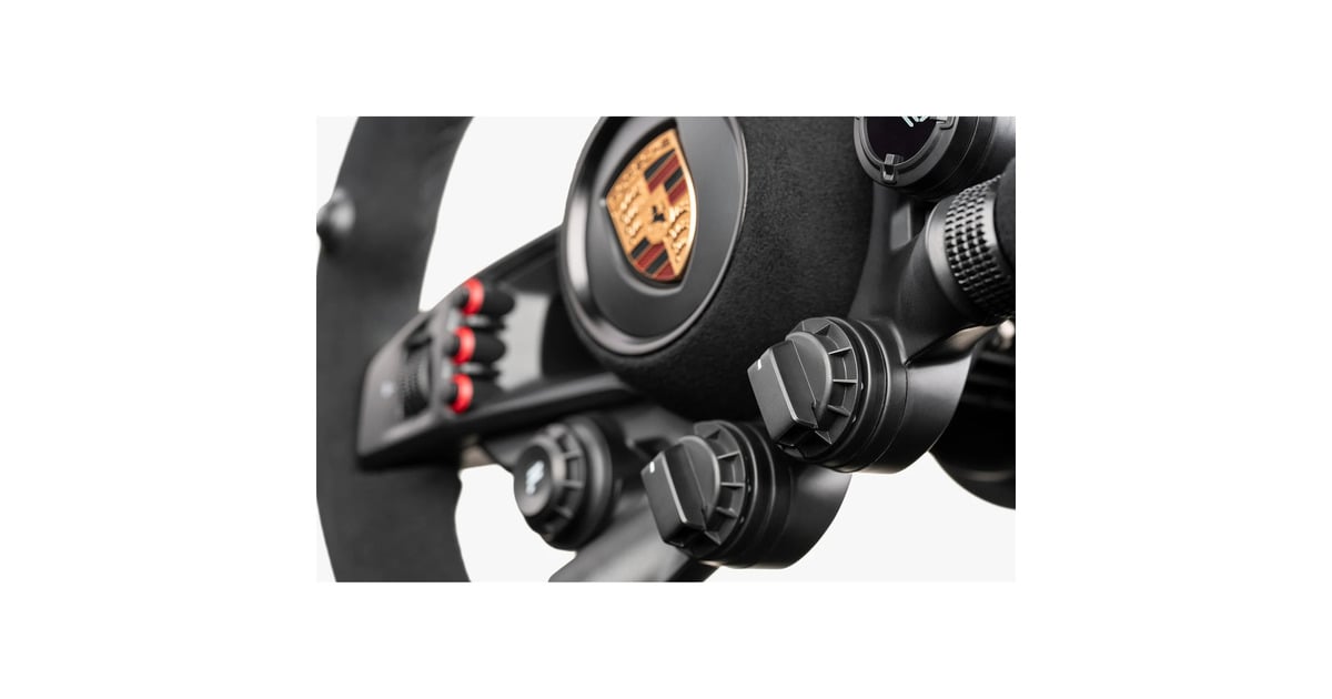 FanatecCSL Elite Porsche Vision GT stuur add-on  (Zwart/rood, Pc, PS5 Ready, PS4 Ready)