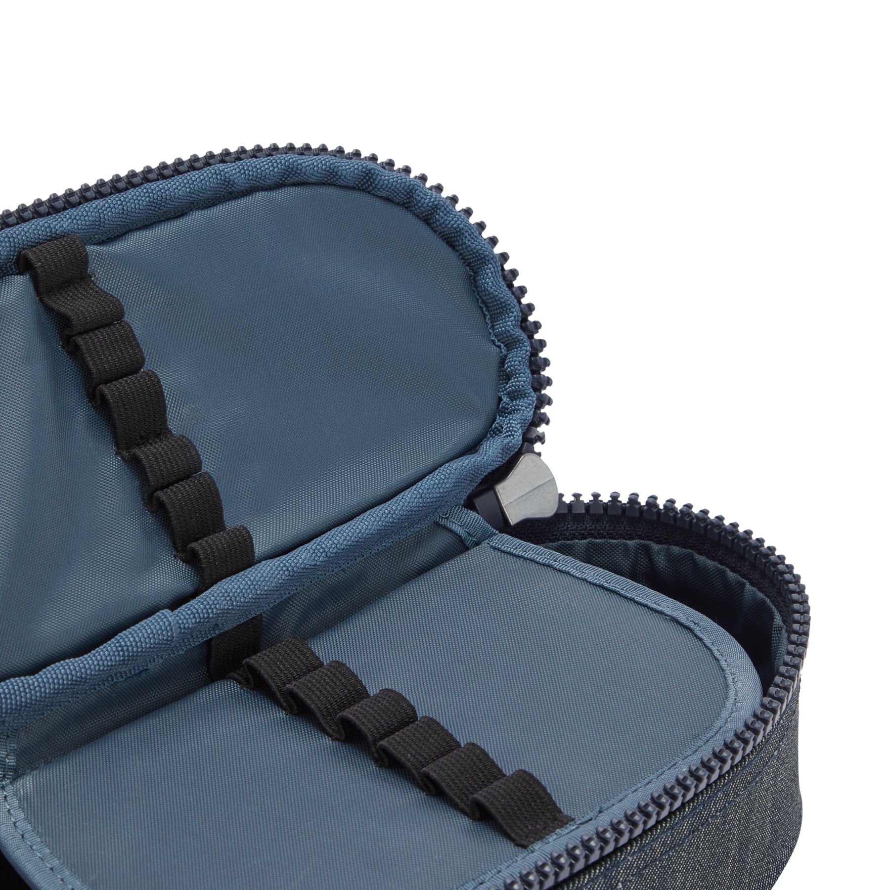 DUOBOX Trousse zippée moyenne à imprimé - Marine Navy