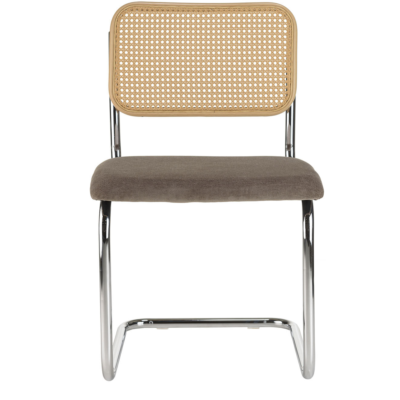 Macabane 2 Chaises Léa taupe - 50x56x84 cm