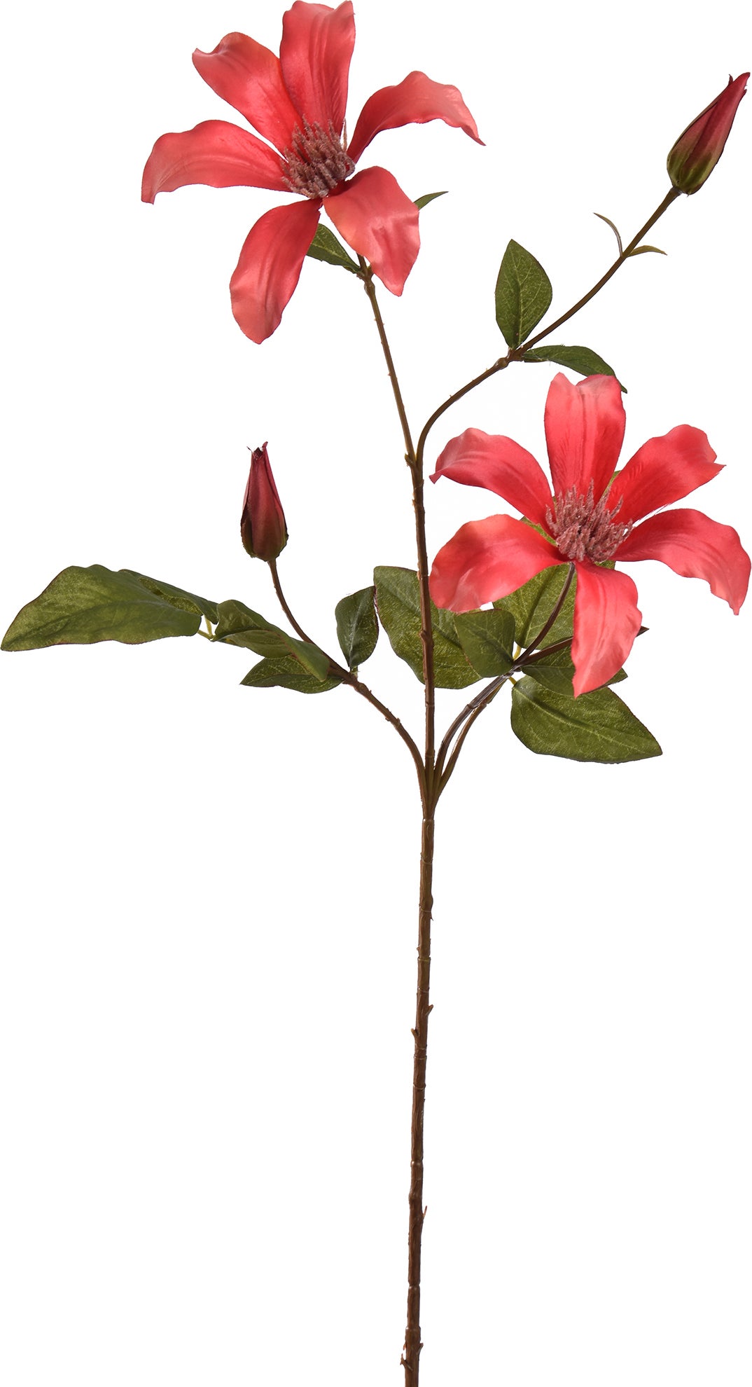 Jasaco PURE kunstbloem Clematis oranje 65 cm