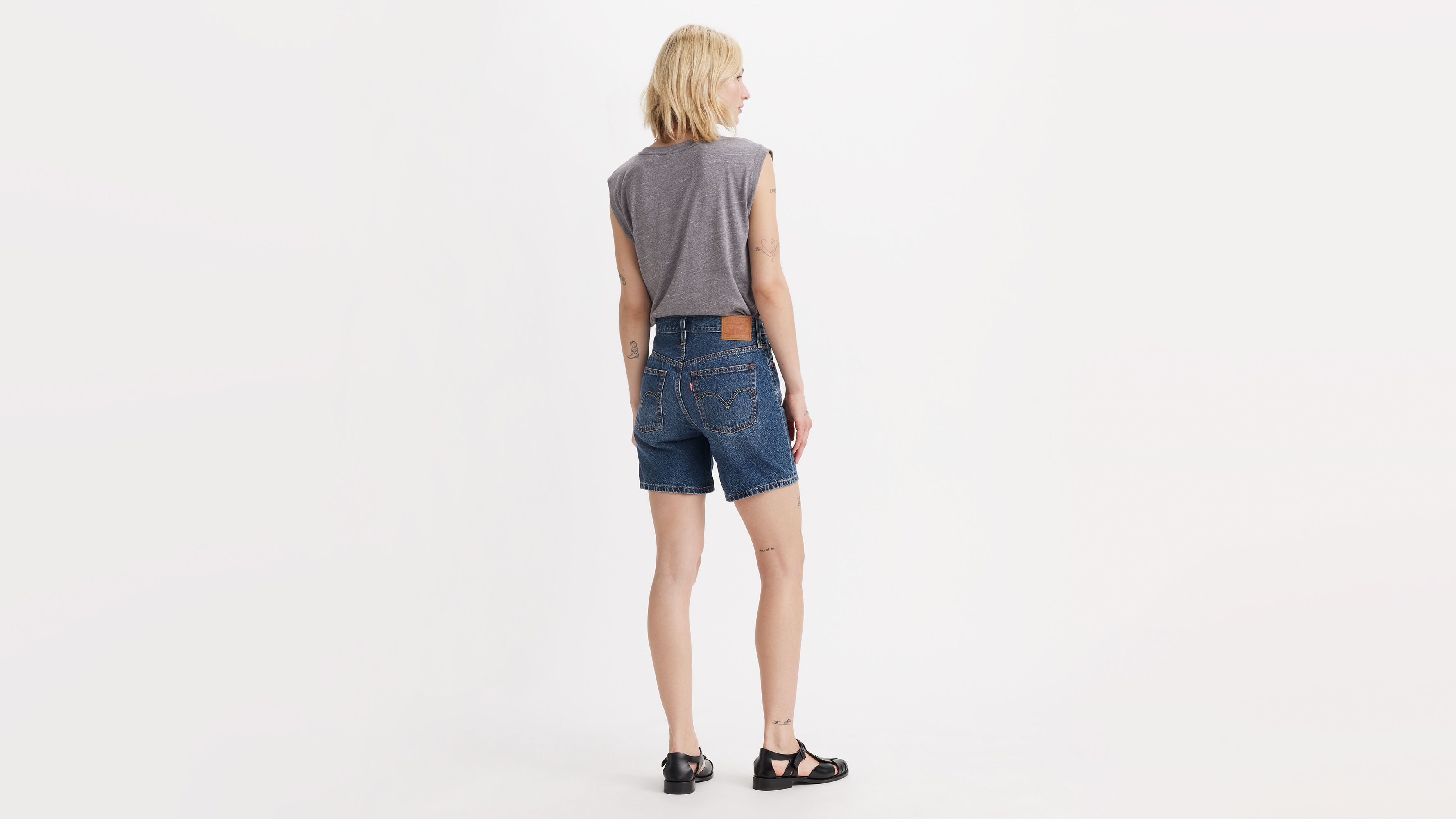 Short 501® mi-cuisse Lightweight - Crossing Canvas Ltw - Bleu