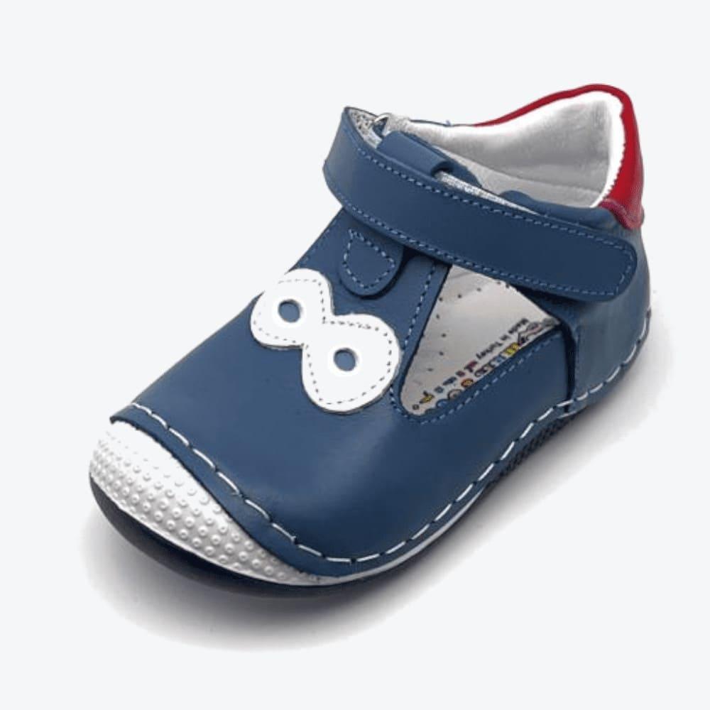 Small Foot Lauflernschuhe - Big Eyes - Blau/Rot