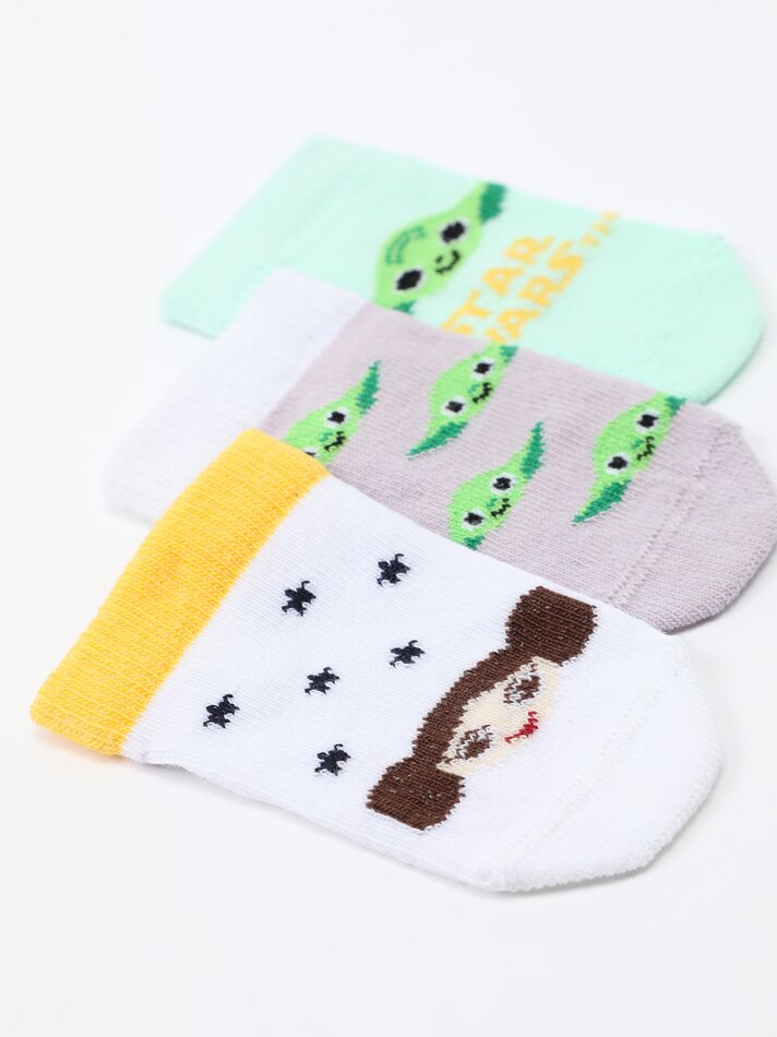 Pacote com 3 pares de meias Star Wars ©DS - Cores Variadas