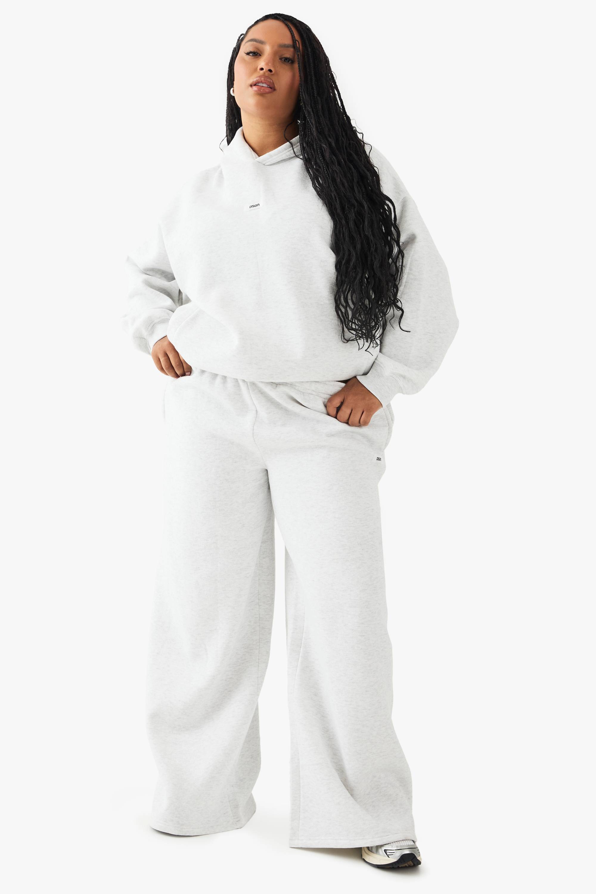 Plus Jogger DSGN Studio Grande Taille à Taille Nouée et Jambes Larges