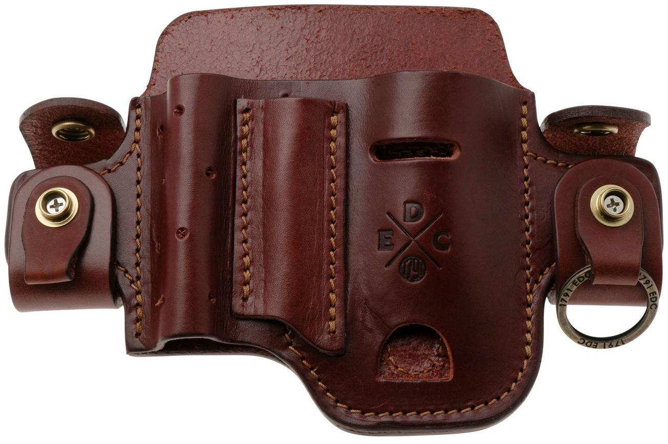 1791 EDC Heavy Duty Action-Snap Small Flex Tool Organizer EDC-HD-AS-SF-CHN-A Chestnut, lederen riemholster
