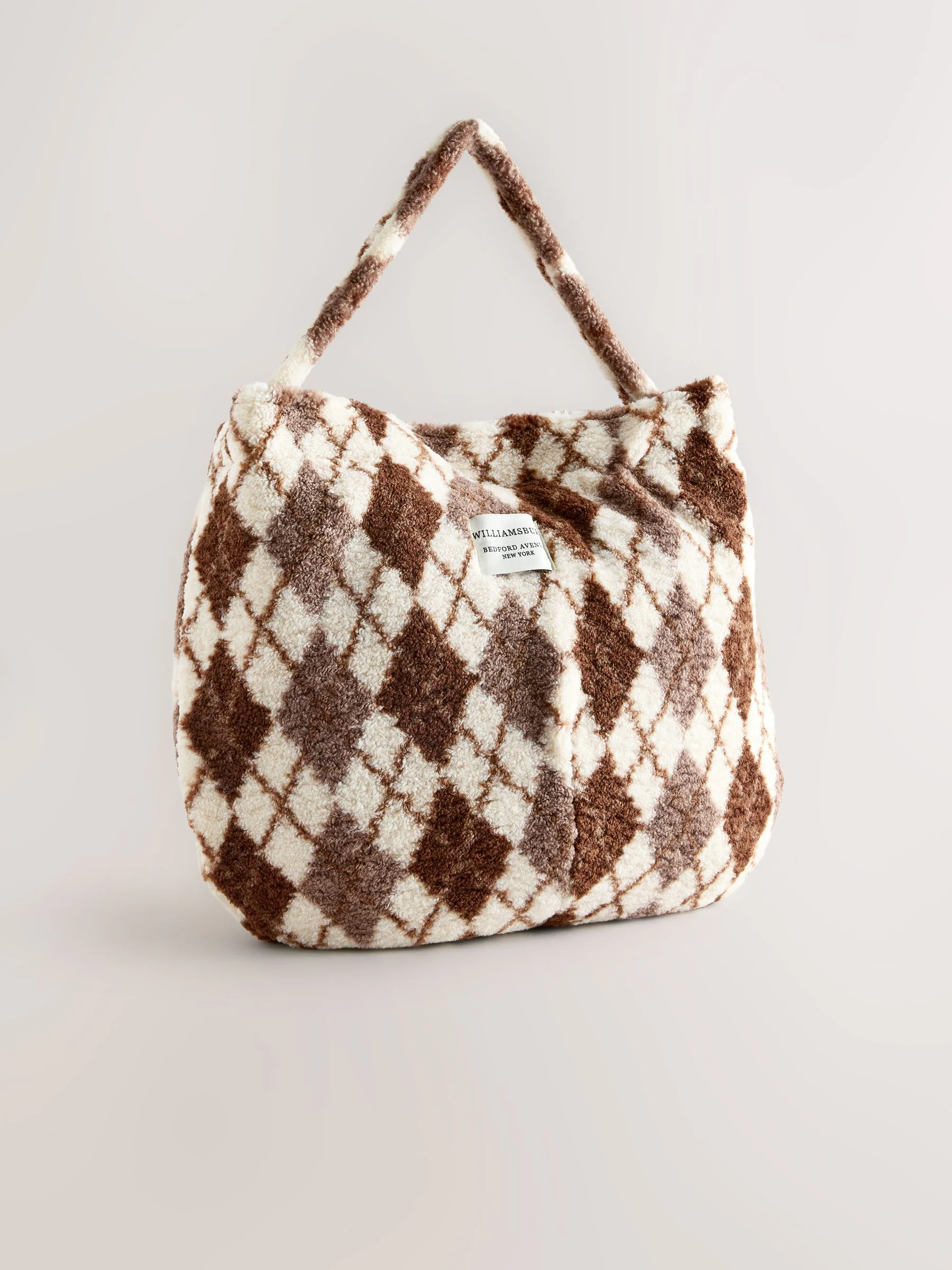 Chocoladebruin - Borg Argyle Shoulder Bag