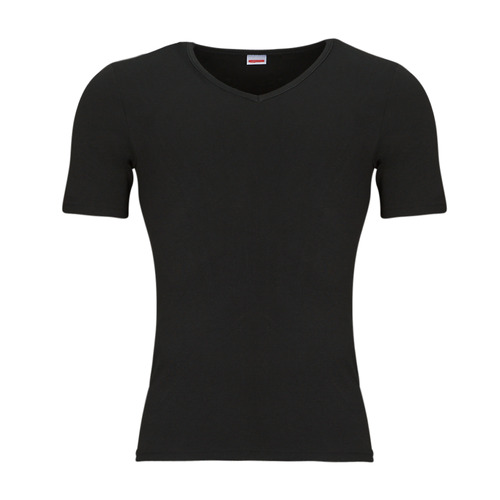Damart - CLASSIC SHORT SLEEVE V-NECK T SHIRT GRADE 3 - Noir