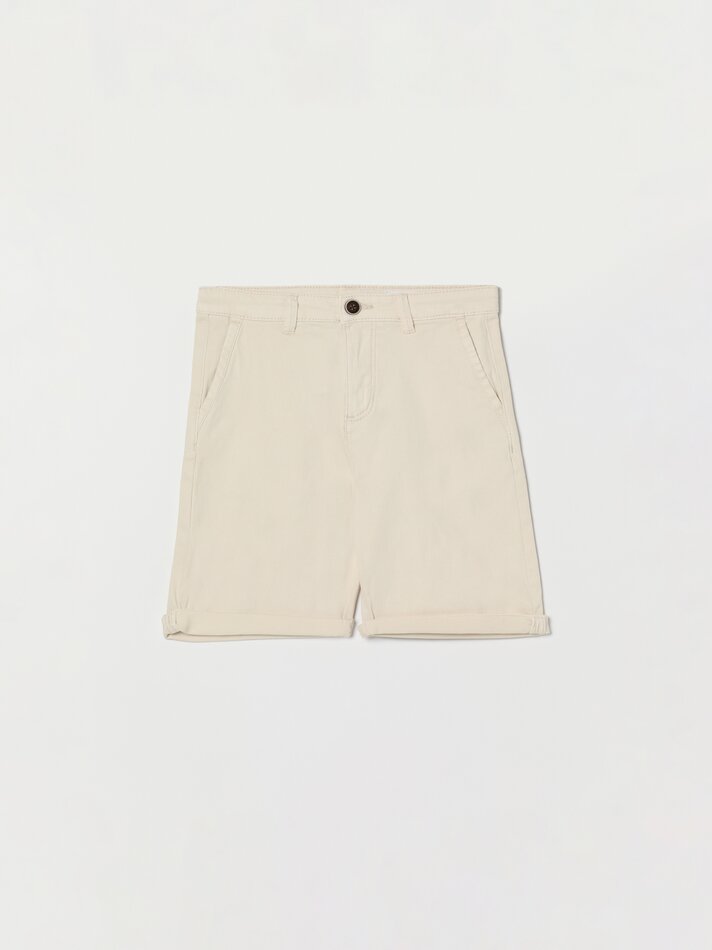 Bermuda chino stretch - Cinza