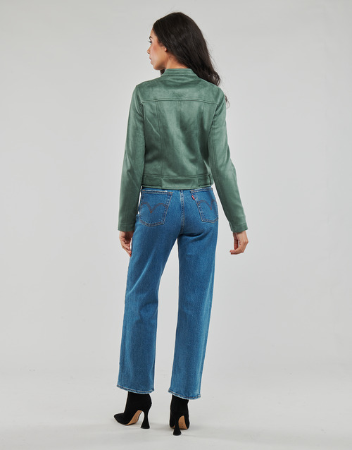 Vero Moda - VMJOSE MARI SHORT FAUX SUEDE JACKET BOOS - Vert
