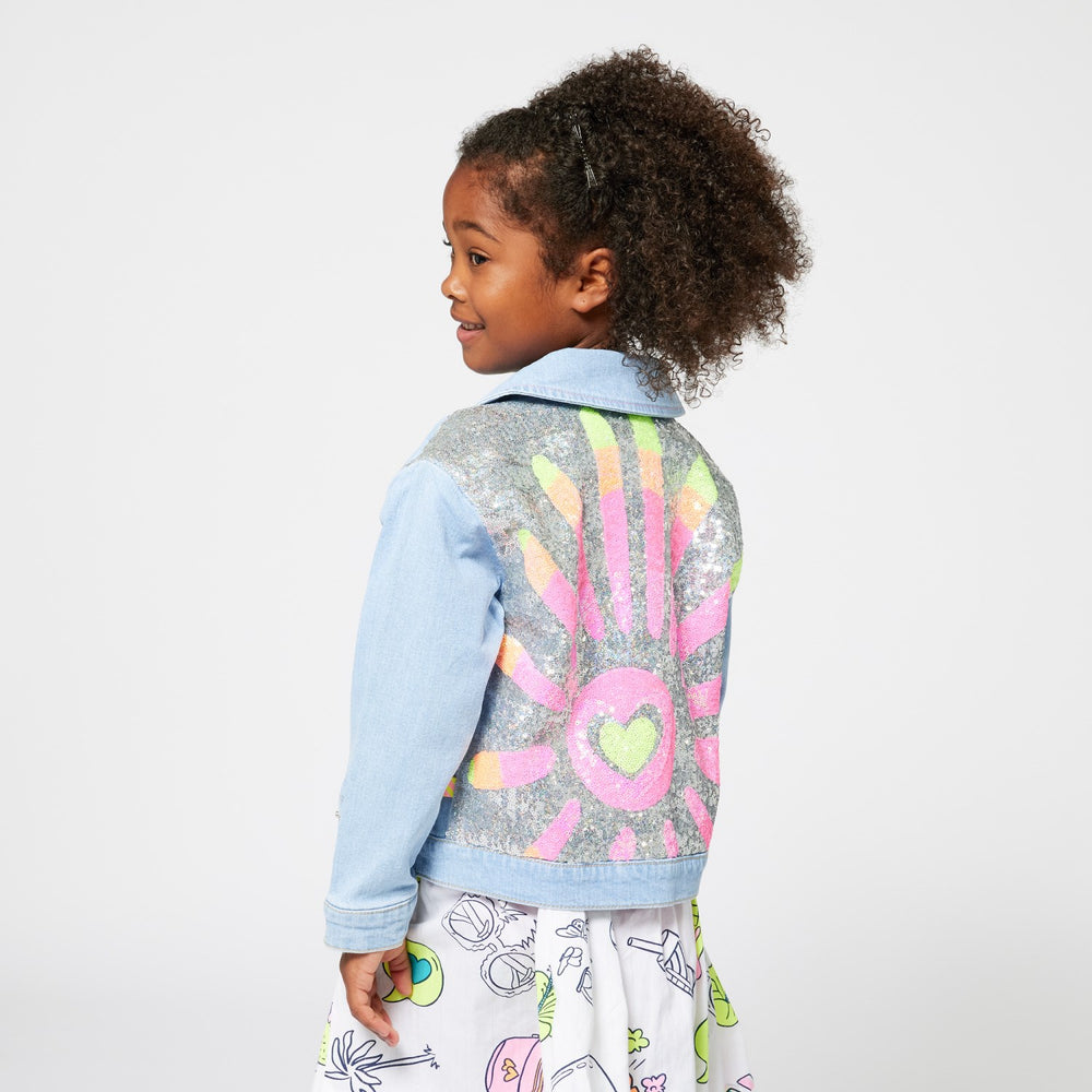 Køb Billieblush Double Stone+Bleach Denim Jakke