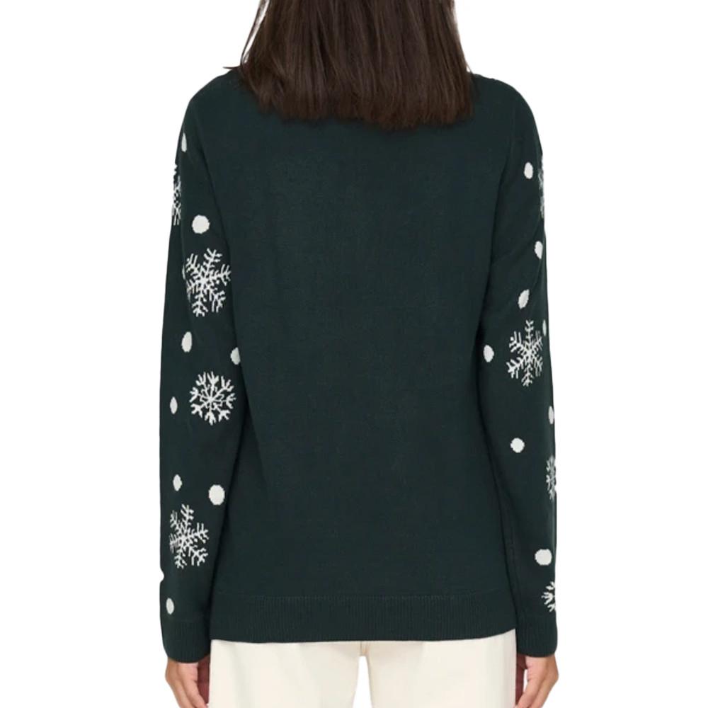 JDY Pull de Noël Vert Femme JDY Lucia
