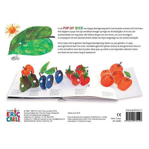 Uitgeverij gottmer rupsje nooitgenoeg pop-up boek