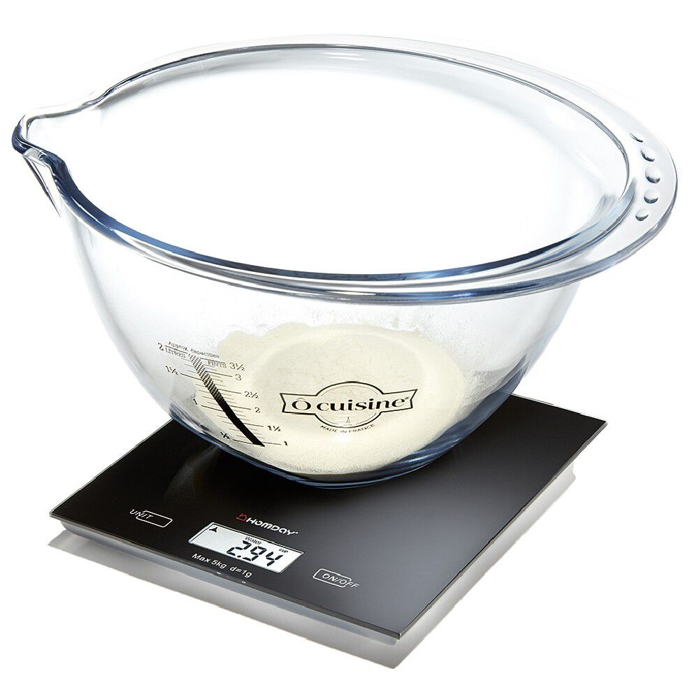 Balance de cuisine électronique et tactile noire Homday