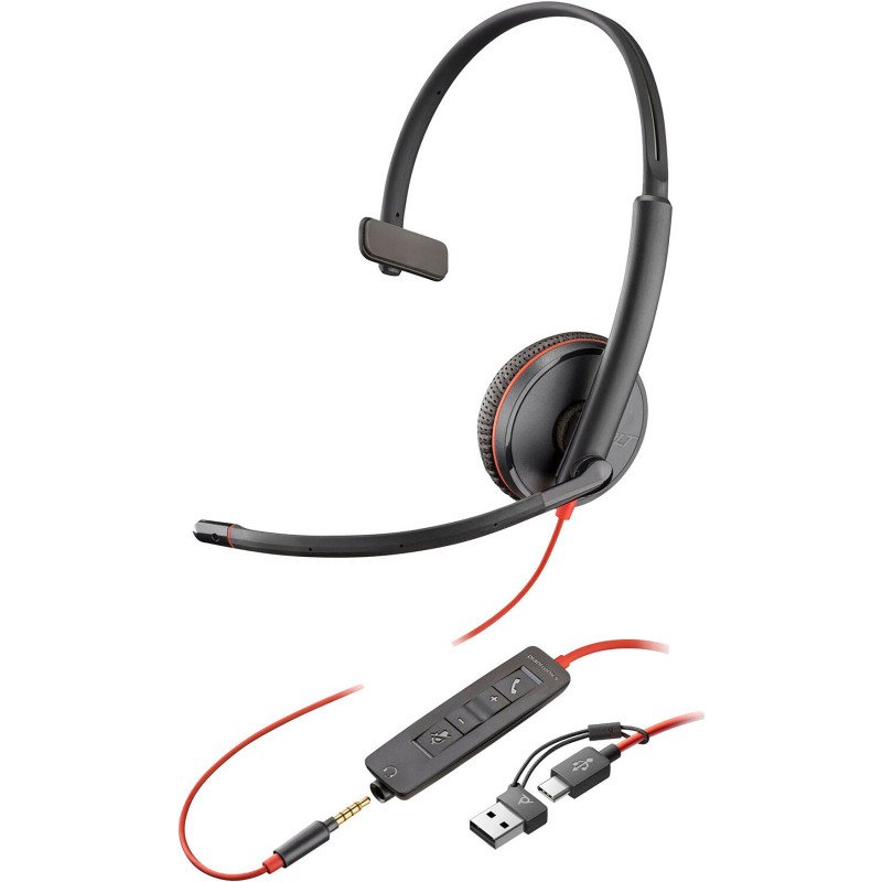 Casque micro filaire HP Poly Blackwire 3215