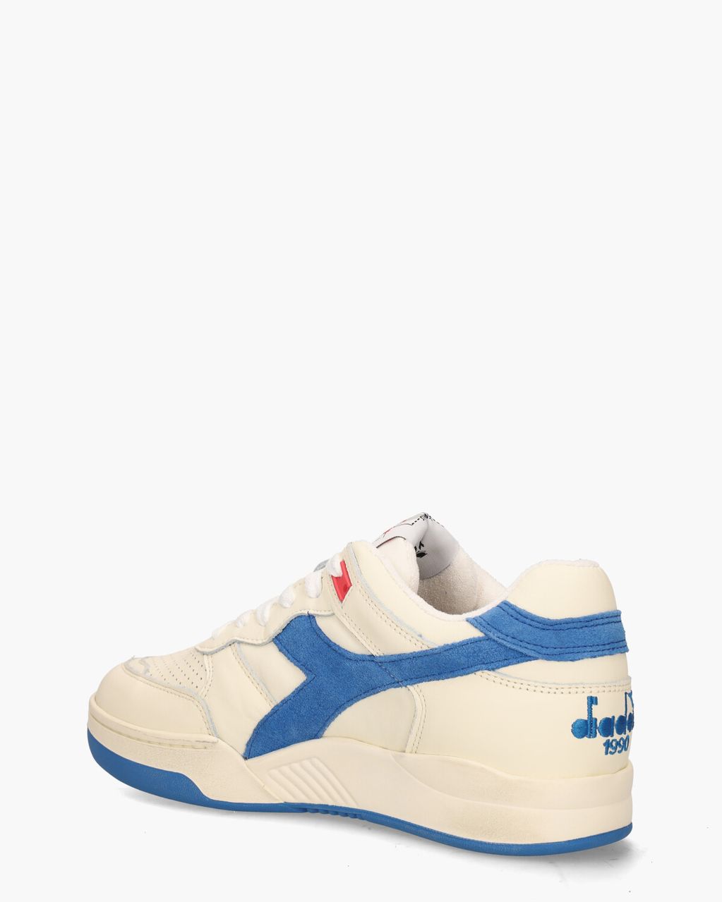 Diadora Heritage B.560 Used Legacy Italia Off-White/Blauw Damessneakers