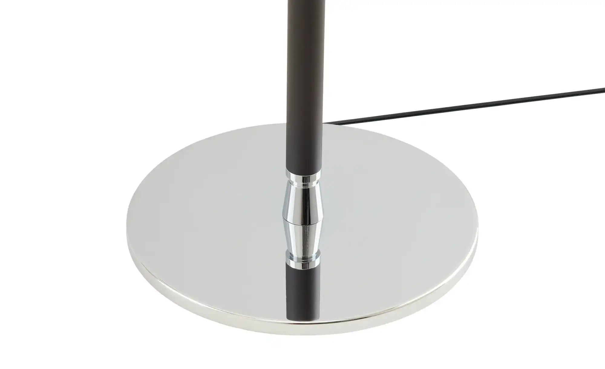 HELL-höllisch gutes Licht Stehleuchte, 1-flammig, schwarz/chrom,Stoffschirm