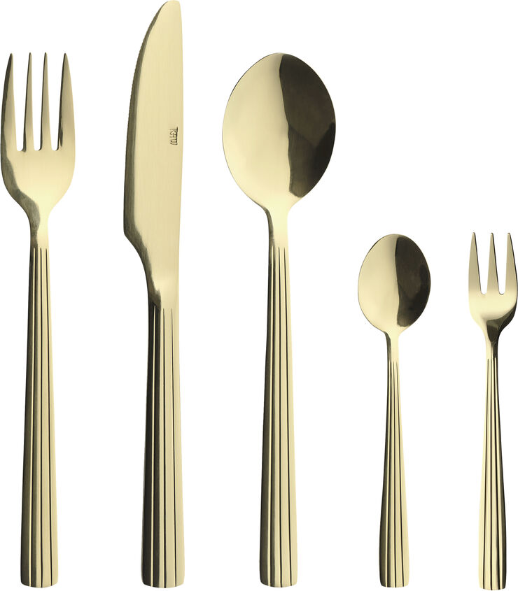 AIDA RAW - bestik 60 dele Champagne gold