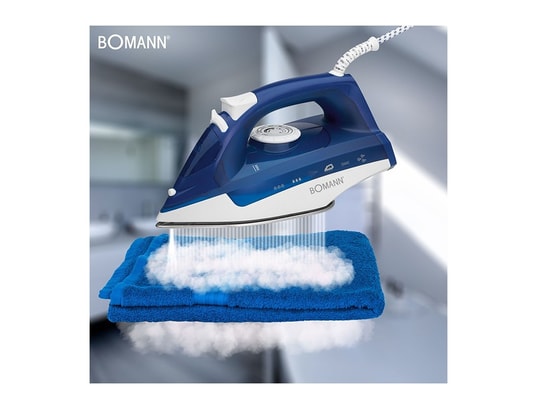 BOMANN - Fer à repasser à vapeur avec 7 fonctions 2200w db 6004 cb bl...