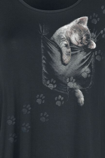 Chaton Poche | Spiral T-Shirt Manches courtes