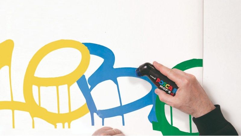 Posca Mop'R - Verfmarker Xxl - 3-19mm - set van 8 Kleuren