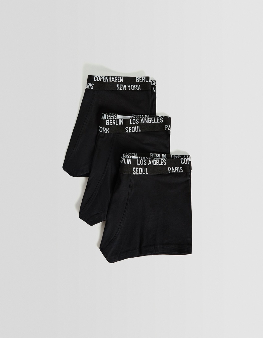 Conjunto de 3 cuecas boxer estampadas