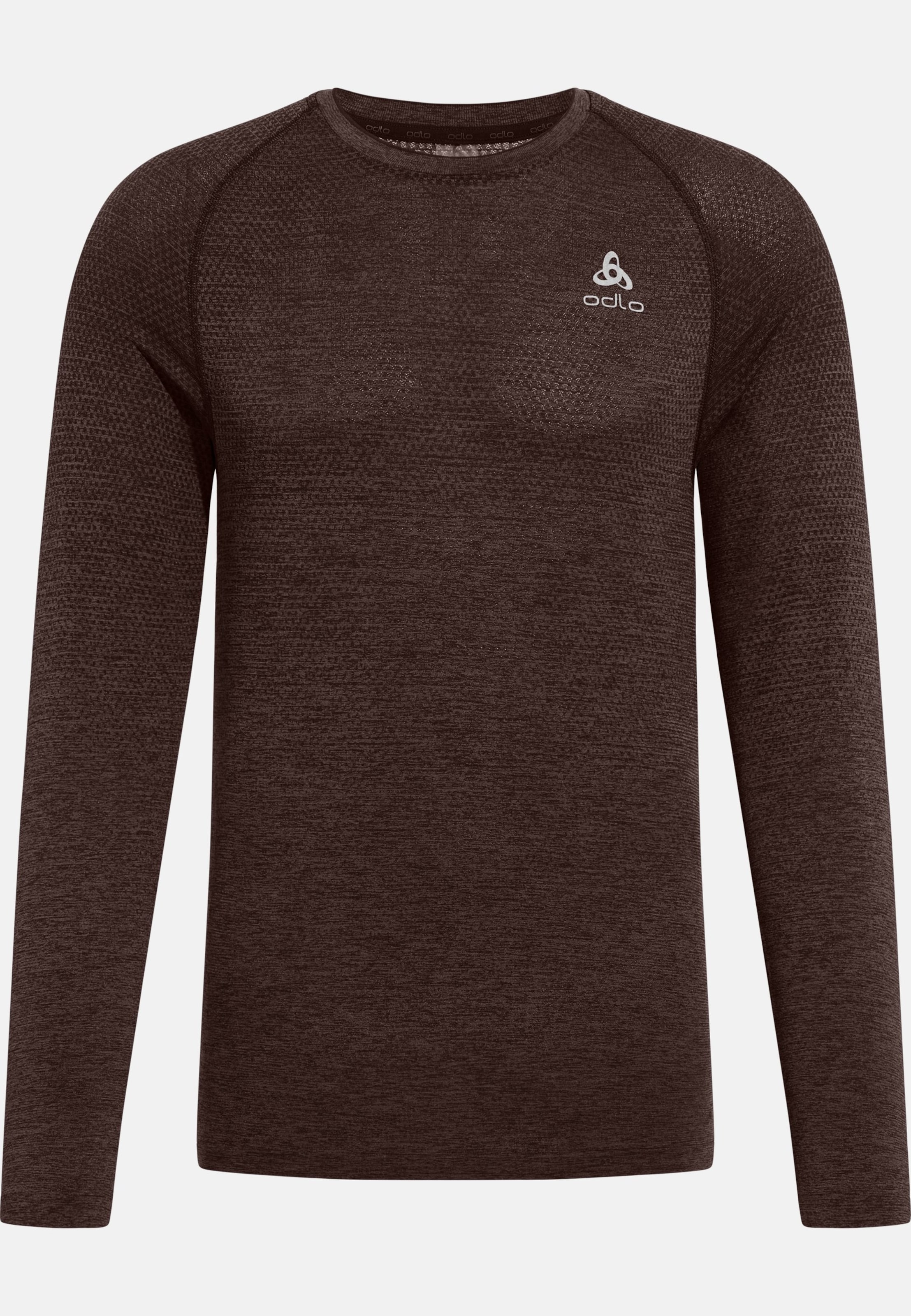 Essentials Seamless Langarm-Laufshirt in fudge melange