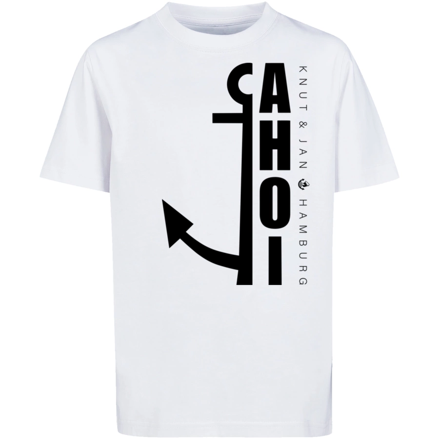 F4NT4STIC T-Shirt Ahoi Anker Crop Knut & Jan Hamburg weiß