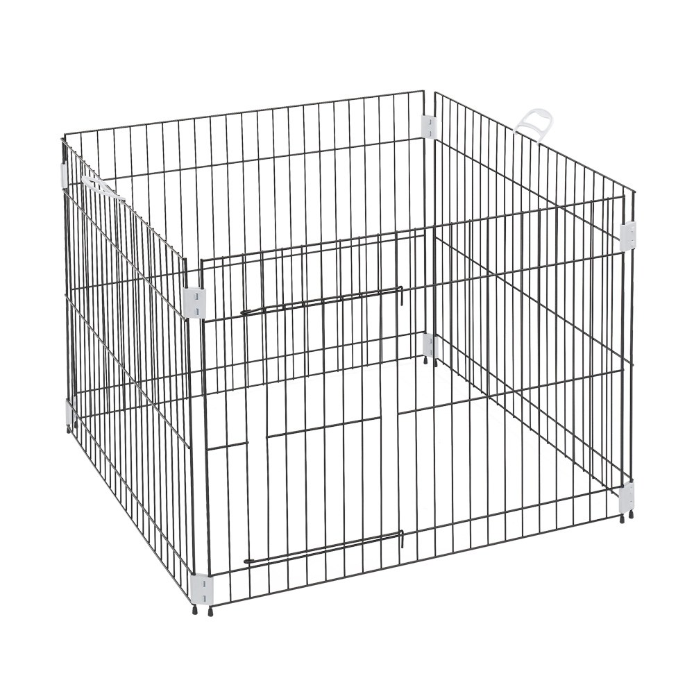 Ferplast enclos chiots box pour chiens dog training enclos d'intérieur pliable, pieds anti-dérapants, en métal robuste vernis,