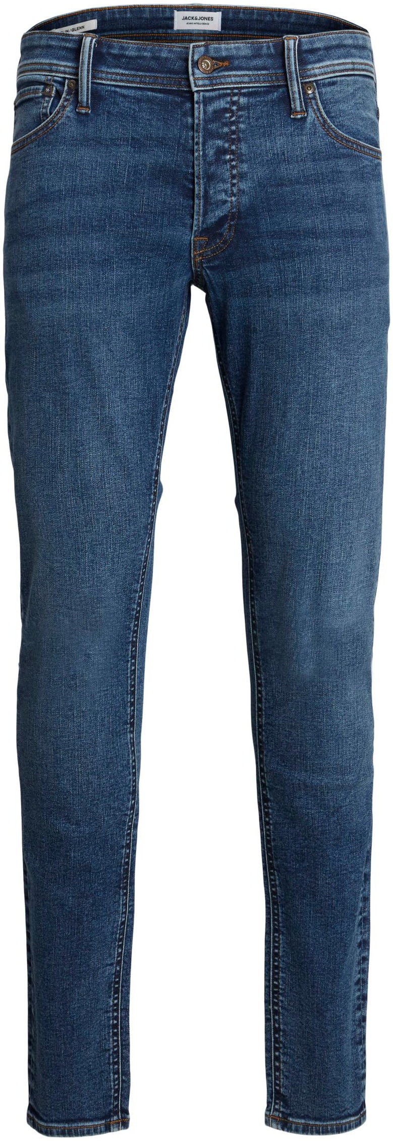 Jack & Jones Slim-fit-Jeans »JJIGLENN – Jeans mit Stretch und figurbetonter Silhouette«, Used, modisch, slim fit, Denim/Jeans