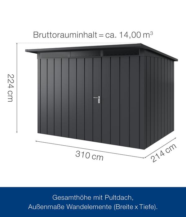 Hörmann Metallgerätehaus Juno JPD12 M-Sk