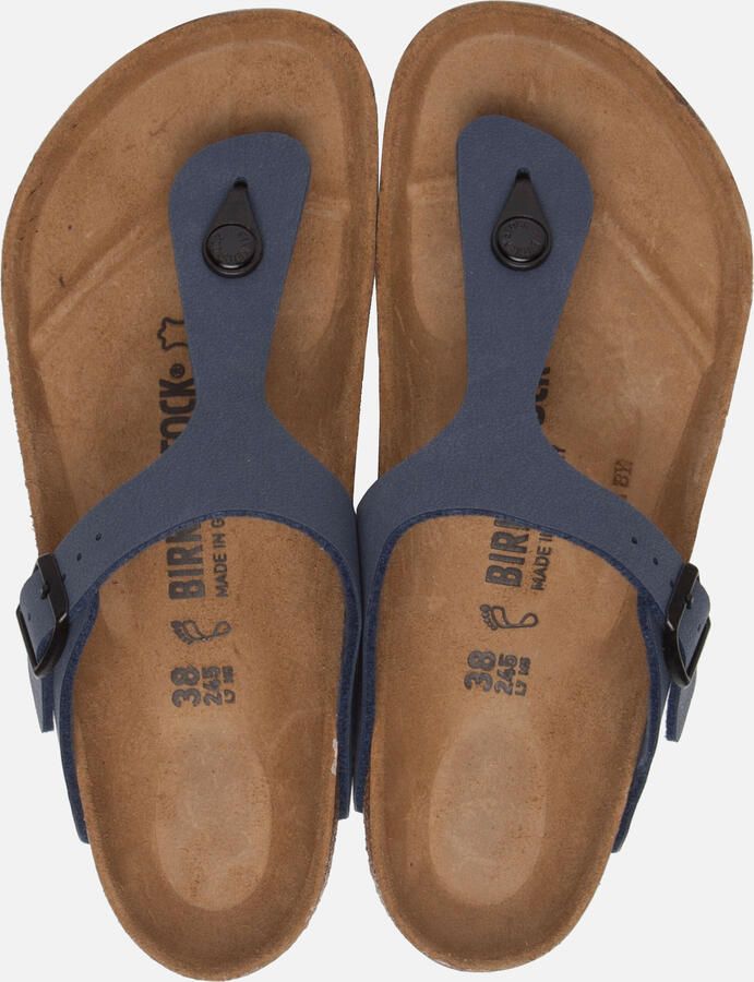 Birkenstock Gizeh Navy regular Birko-Flor Nubuck
