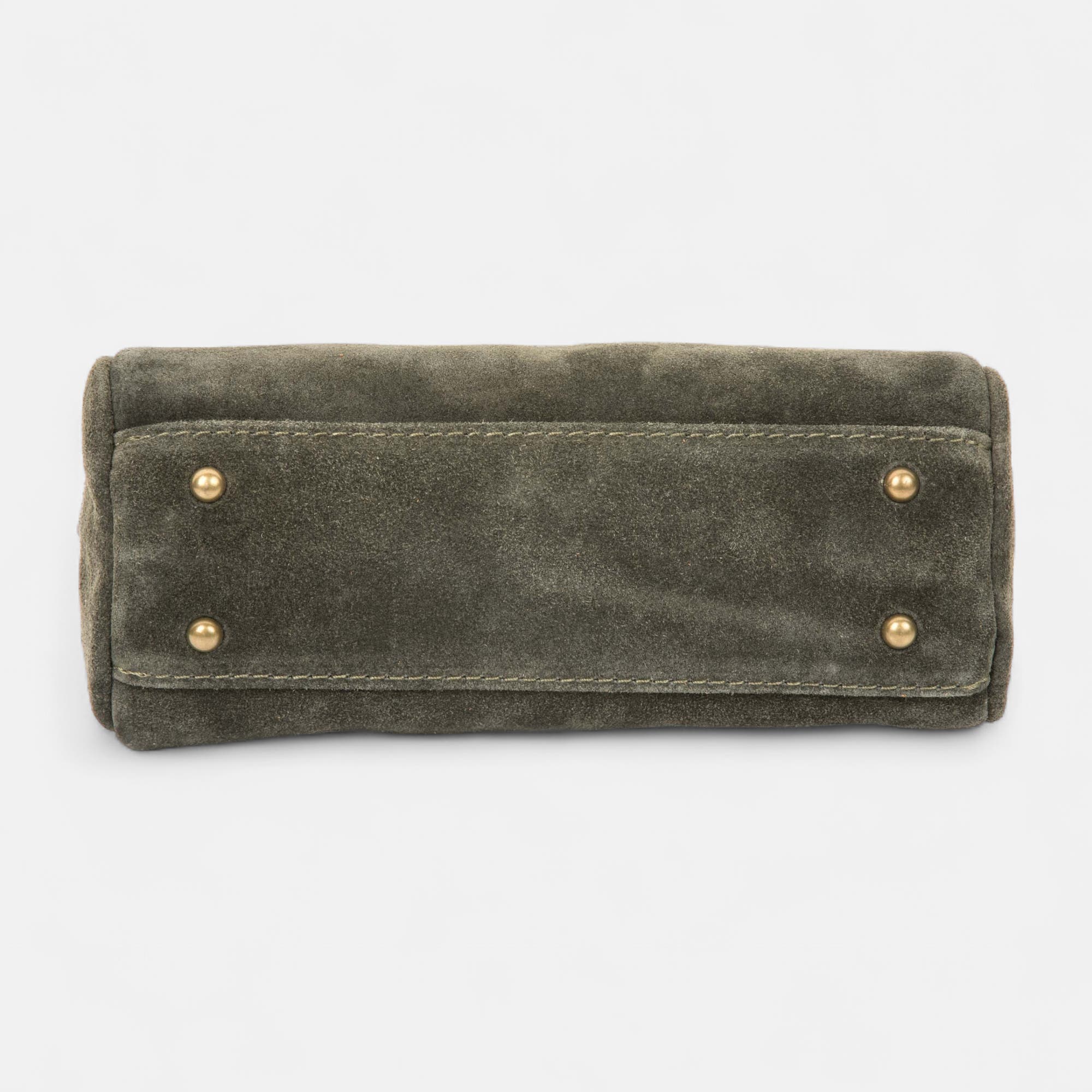 Sac bandoulière en cuir kaki
