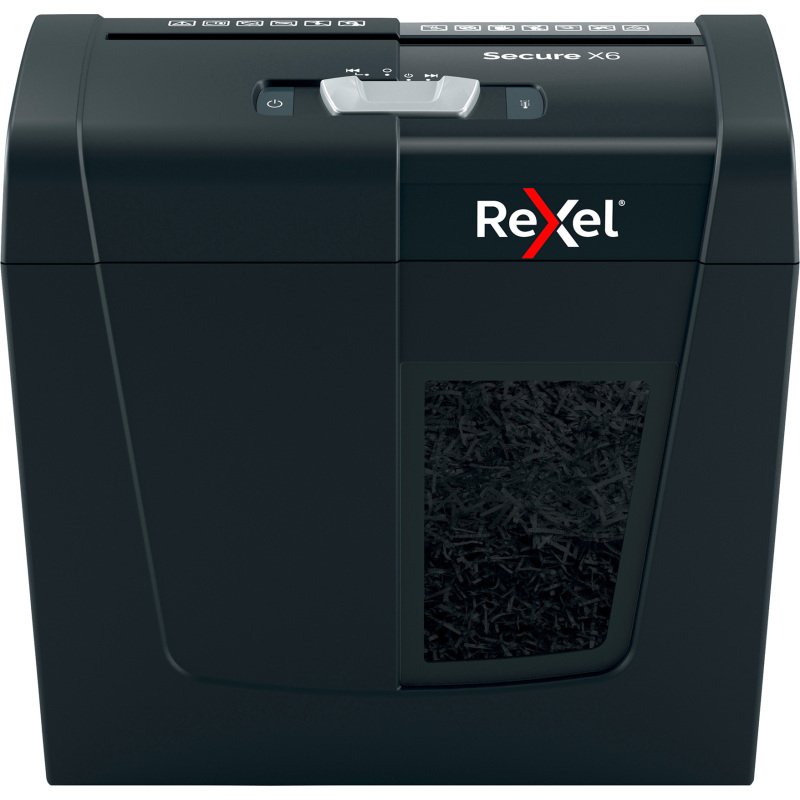 Destructeur Rexel Secure X6 - Coupe croisée