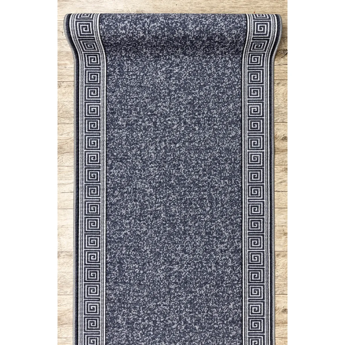 RUGSX TAPIS DE COULOIR antidérapant GREK grec, antidérapant gris 110cm 110x390 cm