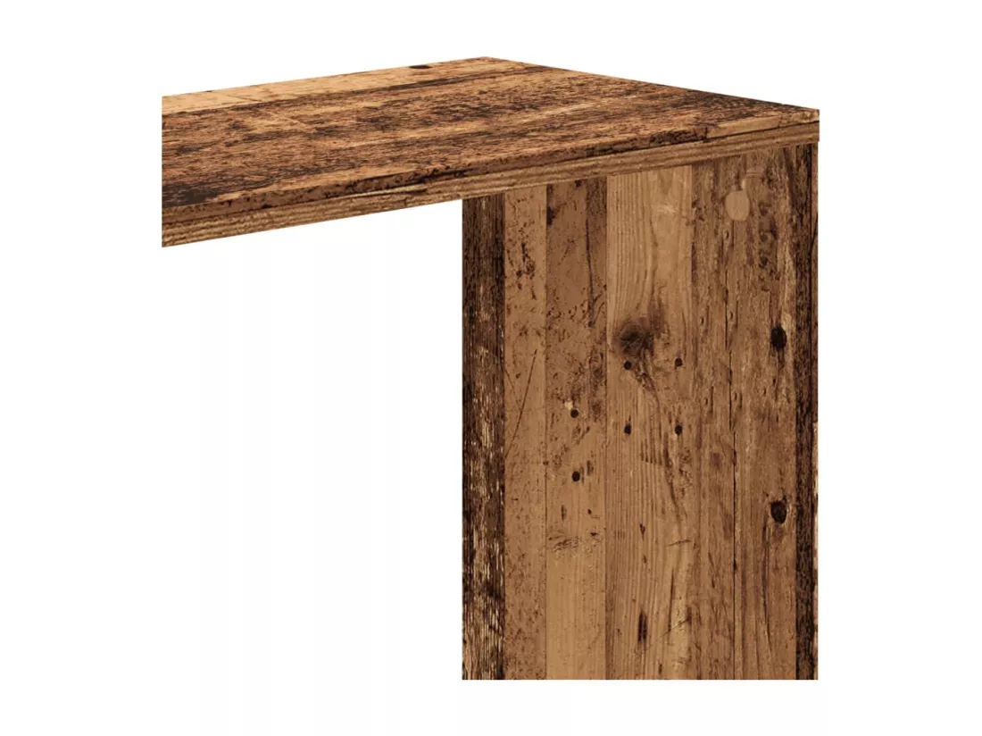 Bibliothèque 5 niveaux vieux bois bois d'ingénierie