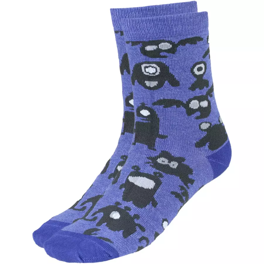 TupTam Kinder Socken Mädchen Jungen Bunt Gemustert 6er Pack blaugrau