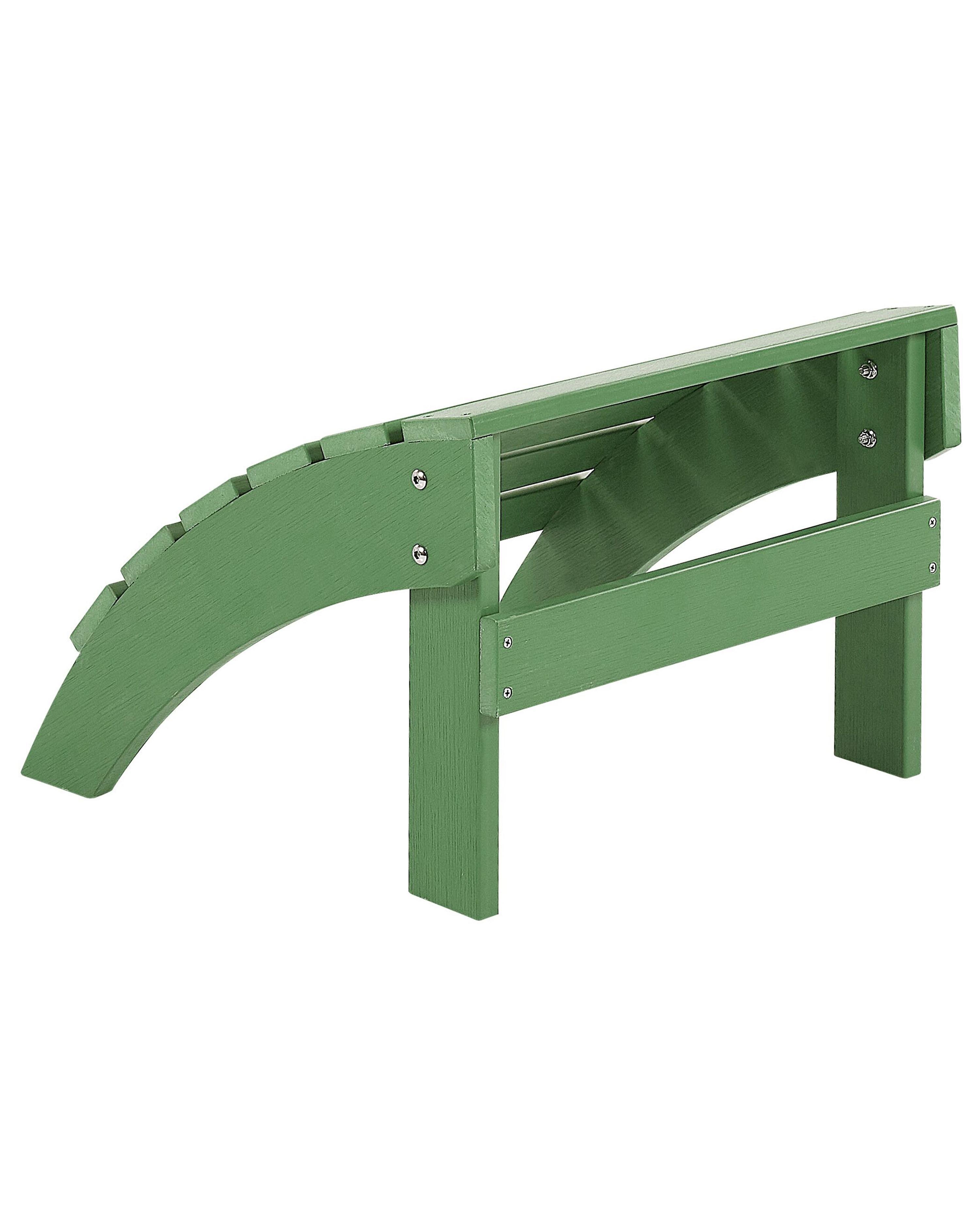 Tuinstoel ADIRONDACK met voetenbank Groen