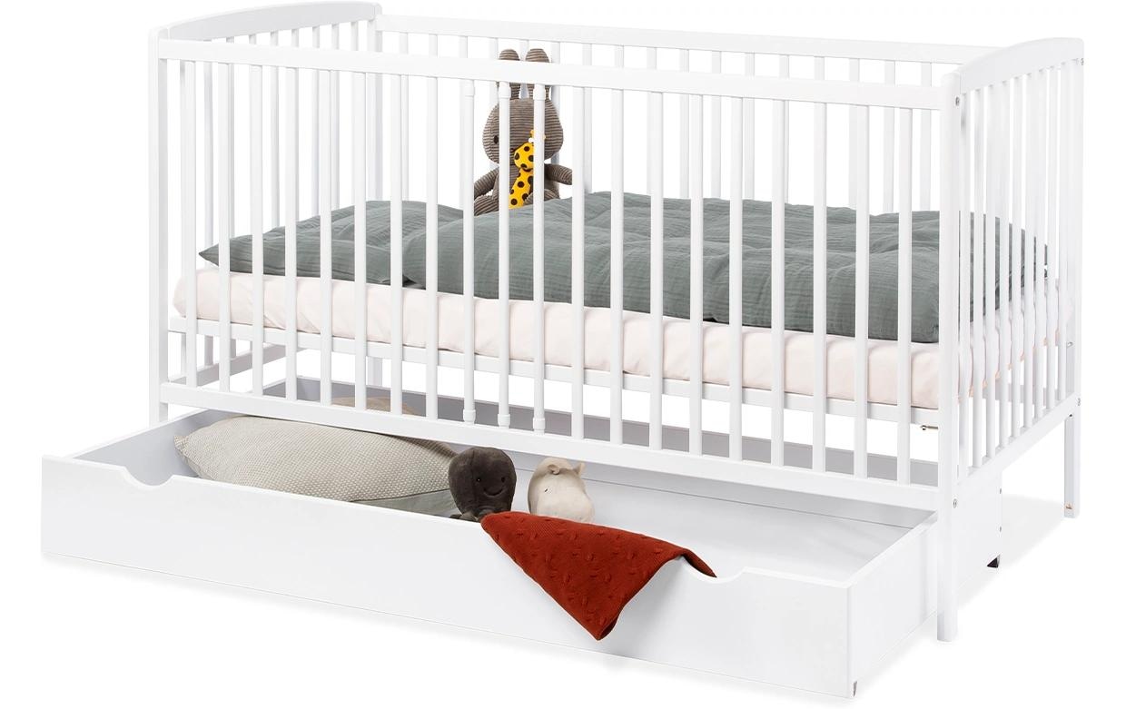 Pinolino® Bettschubkasten »Malte« Teilmassiv: Kiefer, weiss lackiert