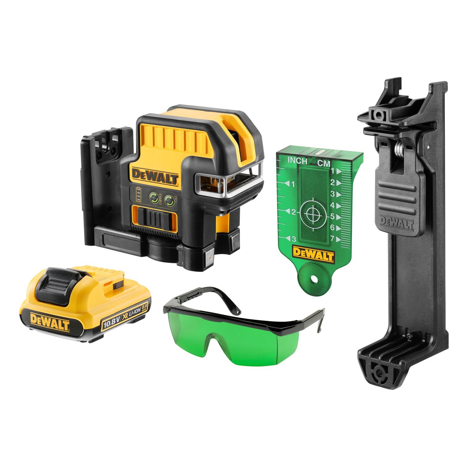 DeWALT DCE0825D1G 5-punt   kruislijnlaser groen 12V XR 2.0Ah in TSTAK