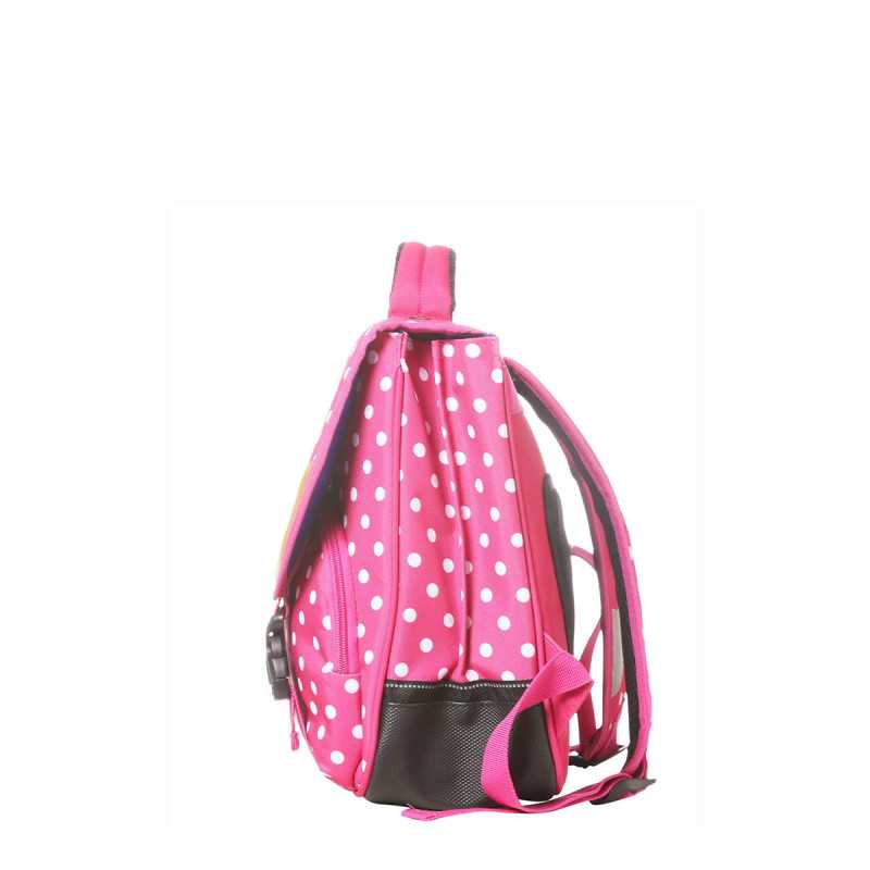 Cartable 38 cm Rose à pois blancs