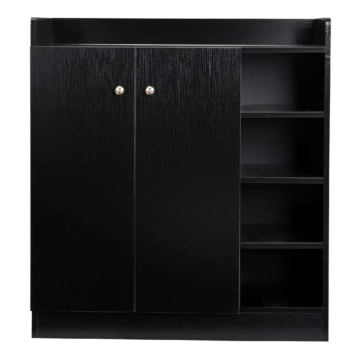 Homcom meuble à chaussures - noir